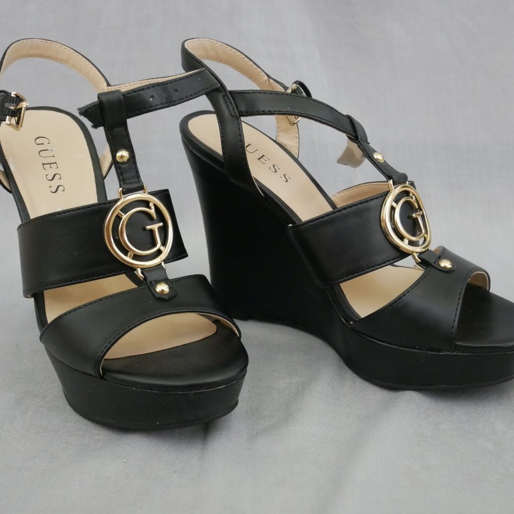 Guess Black Wedges